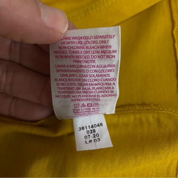 No Boundaries Long Sleeve Scoop Neck Mustard Tee - Picture 7 of 7